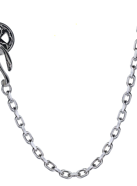 大拙菊地健KEN KIKUCHI 素轮鹰勾平角链项链925纯银细角链太角链