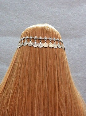 sy Style Coins Tassel Head Chain Headpieces Headband Jewelry