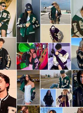 Bomber Jcket Men Ptchwork Color Block Hrjuku Hip Hop Bs