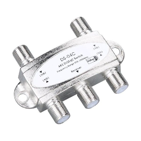 极速4 in 1 4 x 1 DiSEqc 4-way Wideband Switch DS-04C High