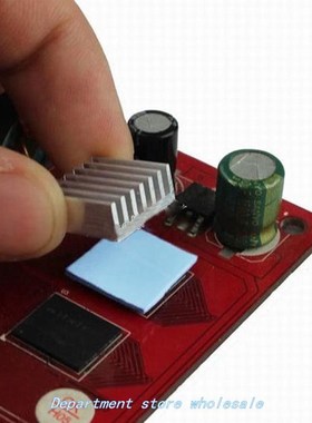 HOT 100Pcs 10x10x1mm Silicon Thermal Pad Heatsink Conductive