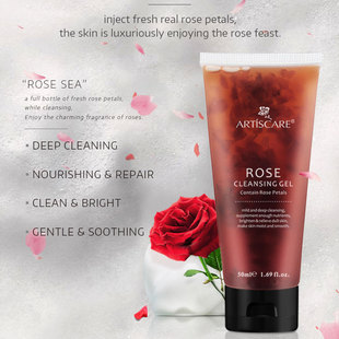 2pcs Cleanser Rose Cleansing Blackhead ARTISCARE Gel Facial