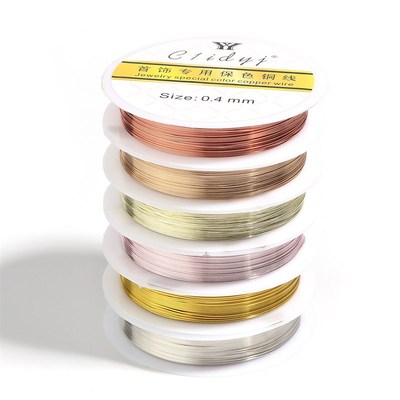 High Quality 6 Colors No Discoloration Copper Wire for Jewel