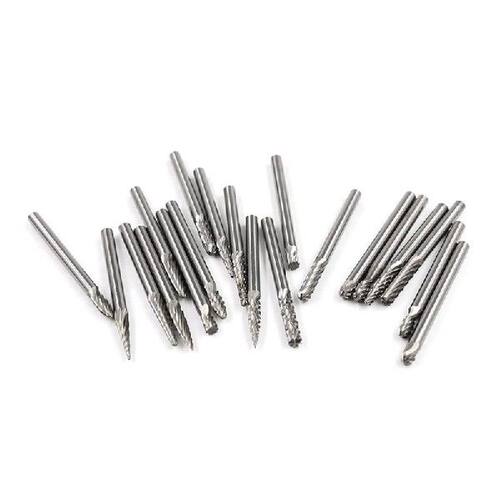 好货Carbide Burrs Set 1/8 Shank Diameter Double Cut Tungsten