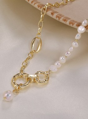 Simple Pearl Pendant Necklace Ladies Party Clavicle Chain