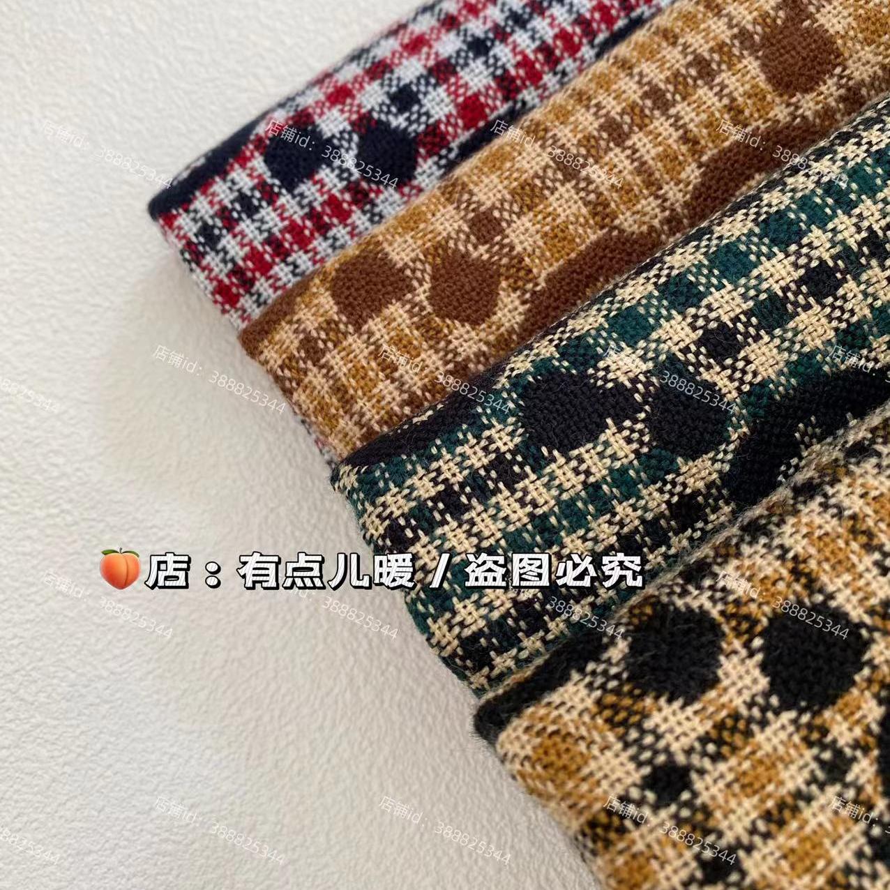 GG黑金英伦风格纹字母羊毛围巾