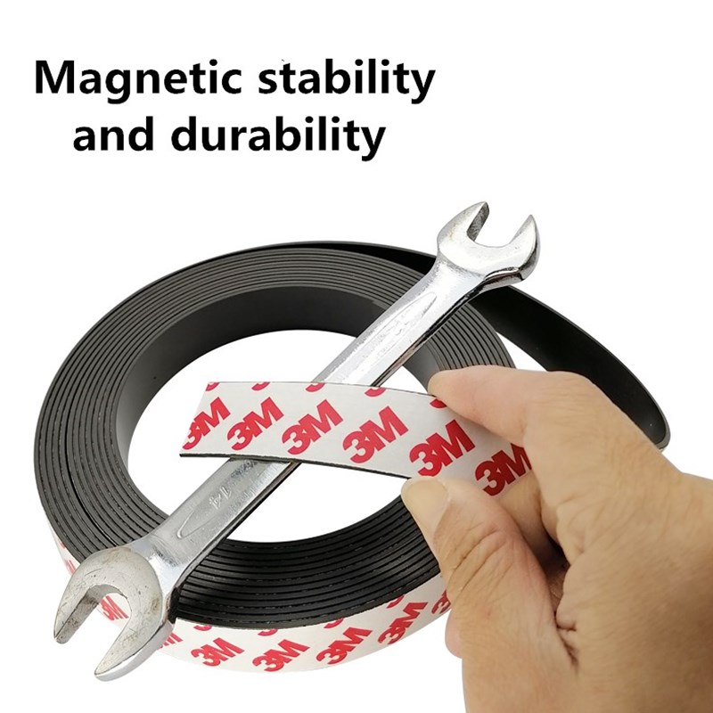 Strong Flexible Magnet Strip Self Adhesive Magnetic Tape Rub