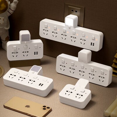 Socket converter panel multi hole wireless strip USB