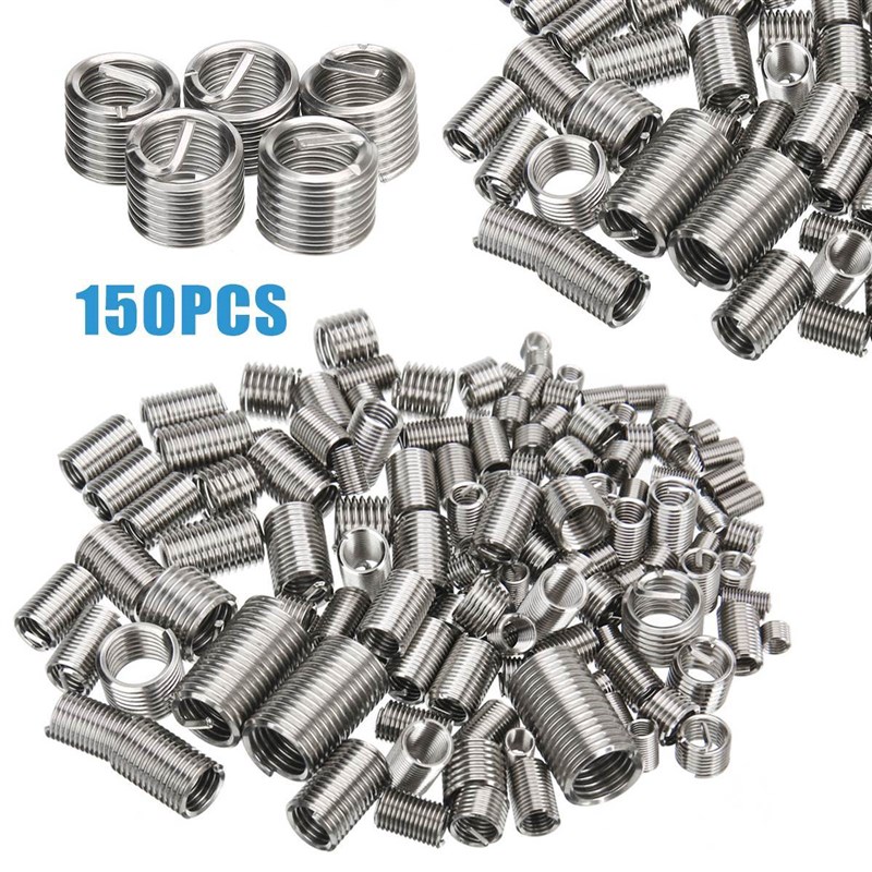 150pcs Stainless Steel Helic Thread Repair Insert Kit M3 M4