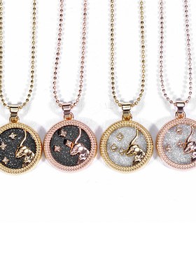 gn Coin Chain Pendant Necklace Birthday Couple Jewelry Gifts