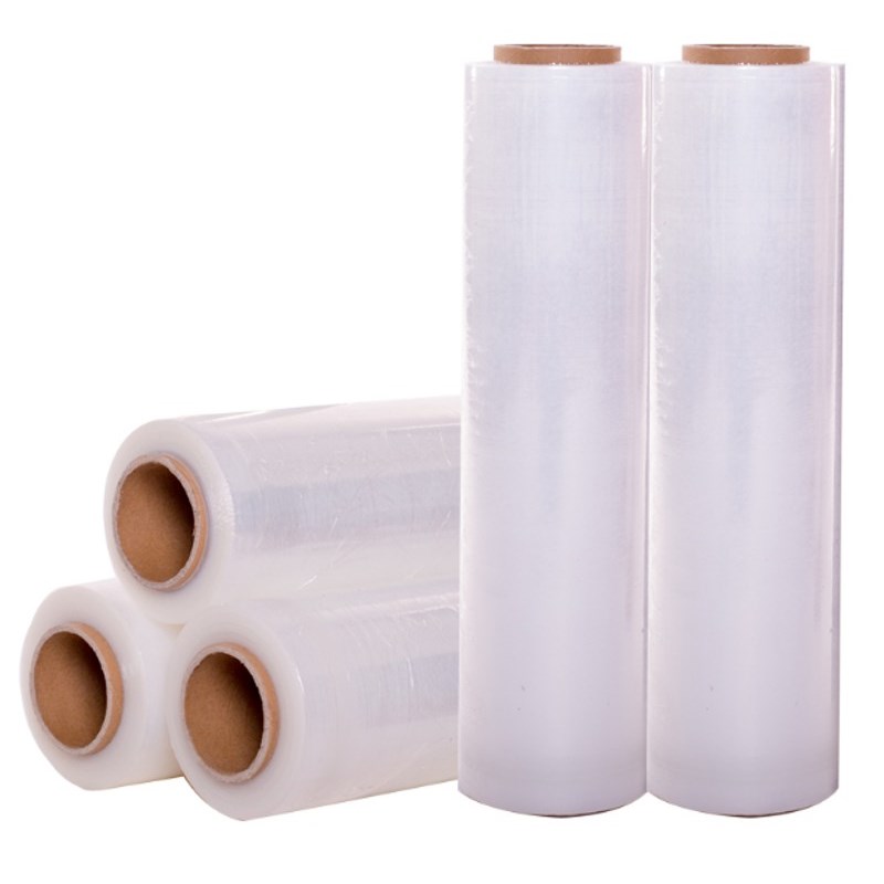 高档m工宽缠绕膜打包膜大卷pe保鲜膜商用c业用拉伸W膜整箱透明奢