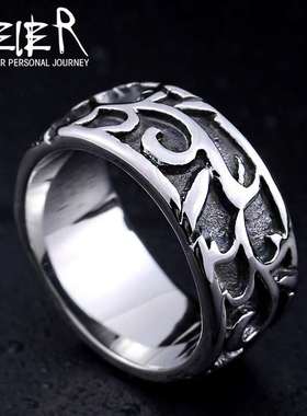 beier retro vine shape stainless steel ring mens personalit