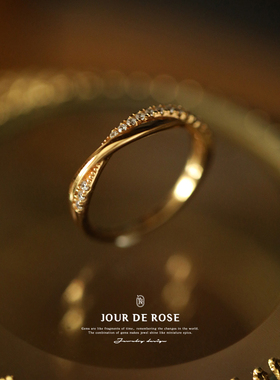 《周末早餐》面包系列复古设计感时尚个性高级纯银镀金戒指环女款