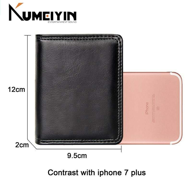 Business Mens Short Wallet Bifold Slim Card Holders for