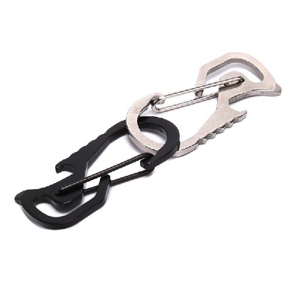 Outdoor Useful Stainless Steel Buckle Carabiner Keychain