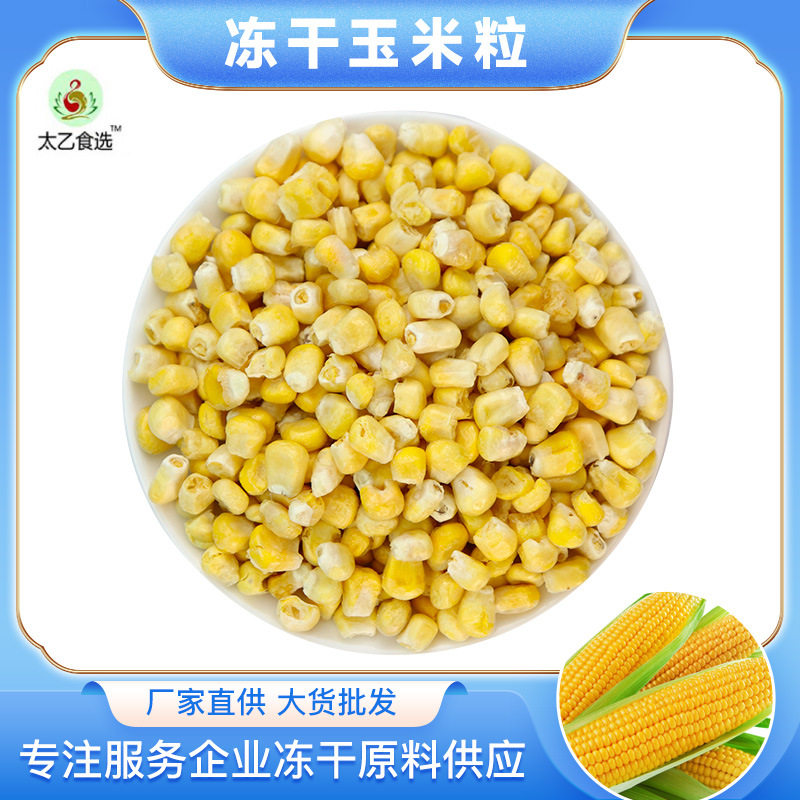 冻干玉米粒即食脱水玉米零食蔬菜水果干甜玉米非油炸冻干玉米粒