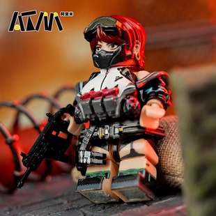 三角洲行动女医佐娅蛊威龙乐高人仔小人积木红狼周边模型手办玩具