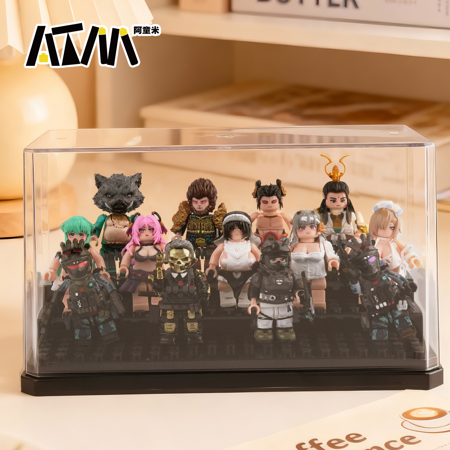 装乐高的透明盒子积木人仔小人展示盒防尘盒收纳展示柜亚克力家用