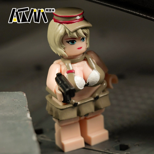 军事兵穿越火线三角洲行动威龙手办乐高人仔积木使命召唤玩具模型