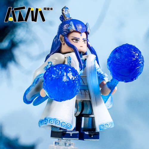 东海龙宫魔童哪吒敖丙稀有第三方乐高人仔小人偶积木模型手办玩具