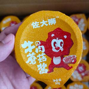 佐大狮牛肉蘑菇酱30g装小 网红拌饭酱鲜椒牛肉酱左辣椒酱佐大师