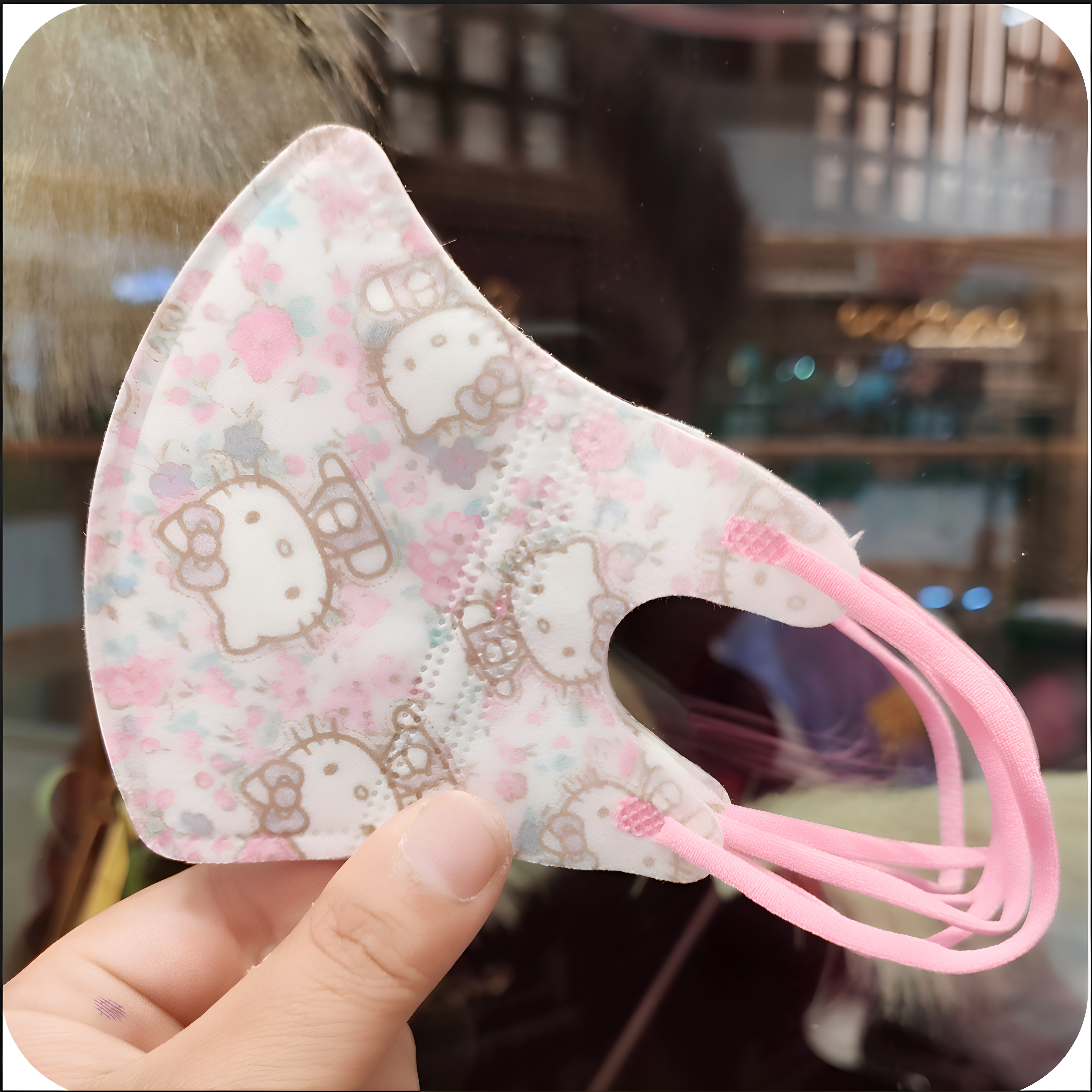儿童3d立体防护口罩卡通可爱兔幼童男女孩3-6岁宝宝8-12岁KT小猫