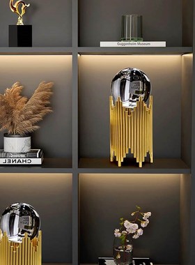 现代轻奢水晶球摆件家居饰品招财客厅办公室桌面电视柜酒柜装饰品