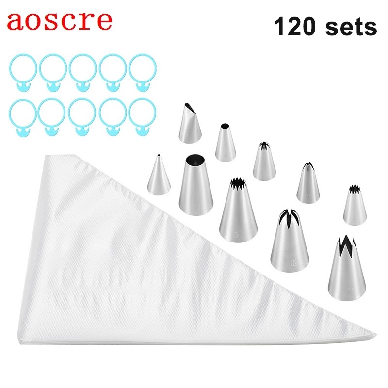 120pcs Baking Supplies Kit Cake Cupcake Decorating Icing