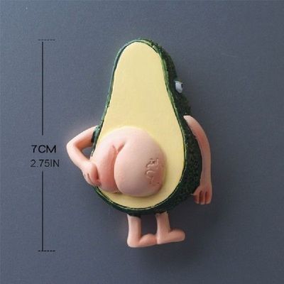 cute fruit fridge magnets Banana and Avocado funny magnets