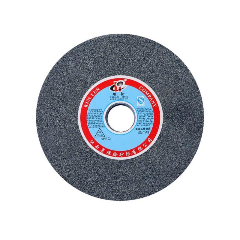 琨轮砂轮白刚玉台式砂轮机磨刀250mm大绿碳化硅磨合金钨钢砂轮片