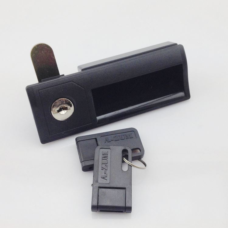 新品。A-ZUM文件柜锁具 鞋柜锁C 更衣柜锁塑胶拉手铁皮档案柜锁