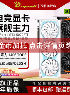 万丽GeForce RTX 5070/5070Ti/5080 台式电脑AI渲染电竞独立显卡