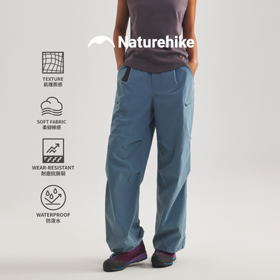 挪客伞兵裤女春新品棉感宽松耐磨DWR防泼水透气户外登山徒步休闲