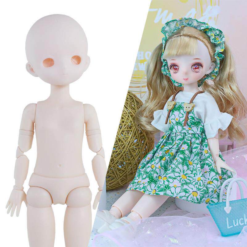6分BJD二次元娃娃素头素体改妆白肌 22关节美少女玩具DIY配件跨境
