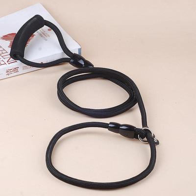 现货厂家直销宠物用品加粗加长狗狗尼龙牵引绳金毛泰迪大型犬P链