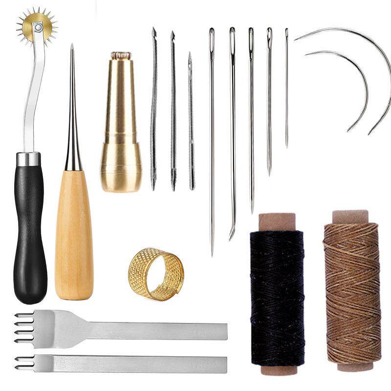跨境新款 皮革工具手工皮具制作工具皮革diy工具套装做皮包工具