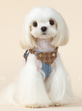 KOKI狗狗牵引绳小型中犬狗绳子遛狗绳背心式泰迪防挣脱胸背带