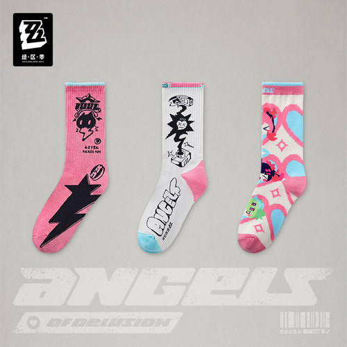 三ZSTUDIO印花刺绣袜子Set