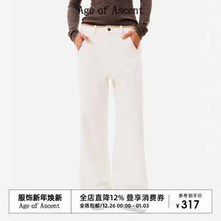 walk直筒休闲牛仔裤 Age 细节主义撞色三角针绣花city Ascent