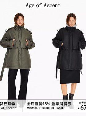 Age of Ascent 冬季加厚极寒派克服棉袄oversize毛领保暖棉衣外套