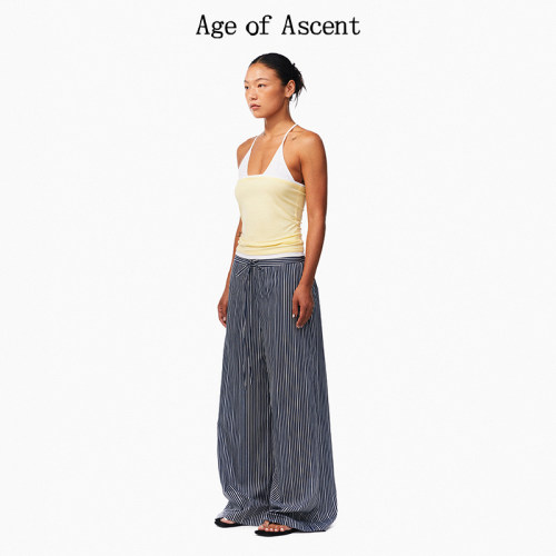 AgeofAscent肌理感条纹休闲裤