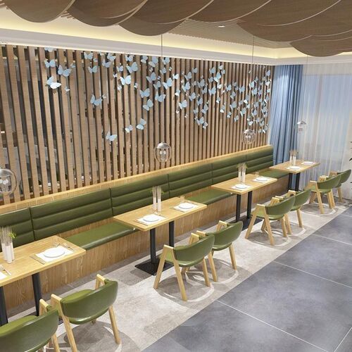 主题餐厅半圆卡座沙发靠墙餐馆饭店火锅店餐M饮汉堡奶茶店桌椅组