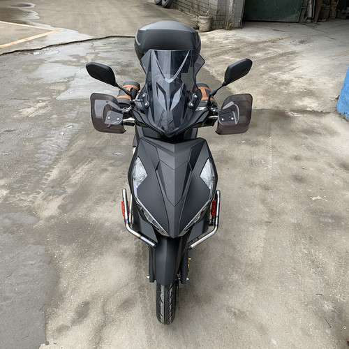 适用于五本NX125前挡风玻璃 WH125T-9D风P挡板裂行前档改装配件