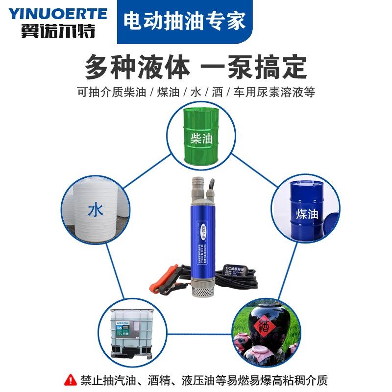 265w大功率柴油电动抽油泵1v2V小型抽水泵24V潜水泵220v家用抽酒,五金/工具,电泵,淘宝优惠券,粉丝福利购,淘宝优惠卷