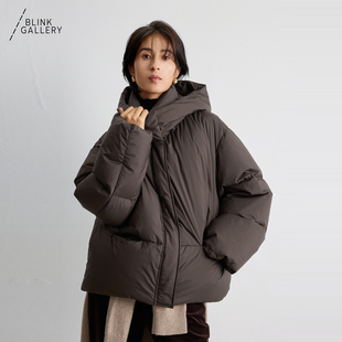BLINK/重磅90白鸭绒高阶零压感短款立领泡芙羽绒服外套