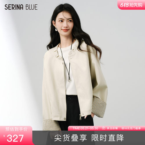 SeRinaBlue酷飒风女士皮衣外套