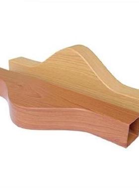 白灰色装饰商业方管打孔ss矩形铝方通F木纹铝M加工合金背景墙饭店