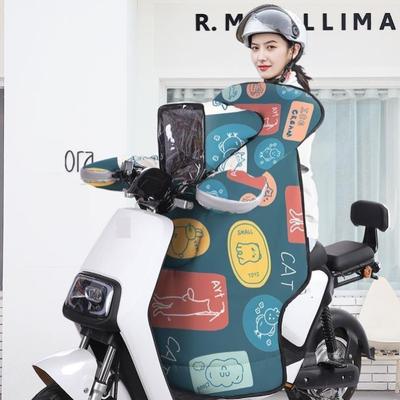 骑电动车前挡风被2022年冬季迷你折叠暖途亲子装备冬季小型挡风布