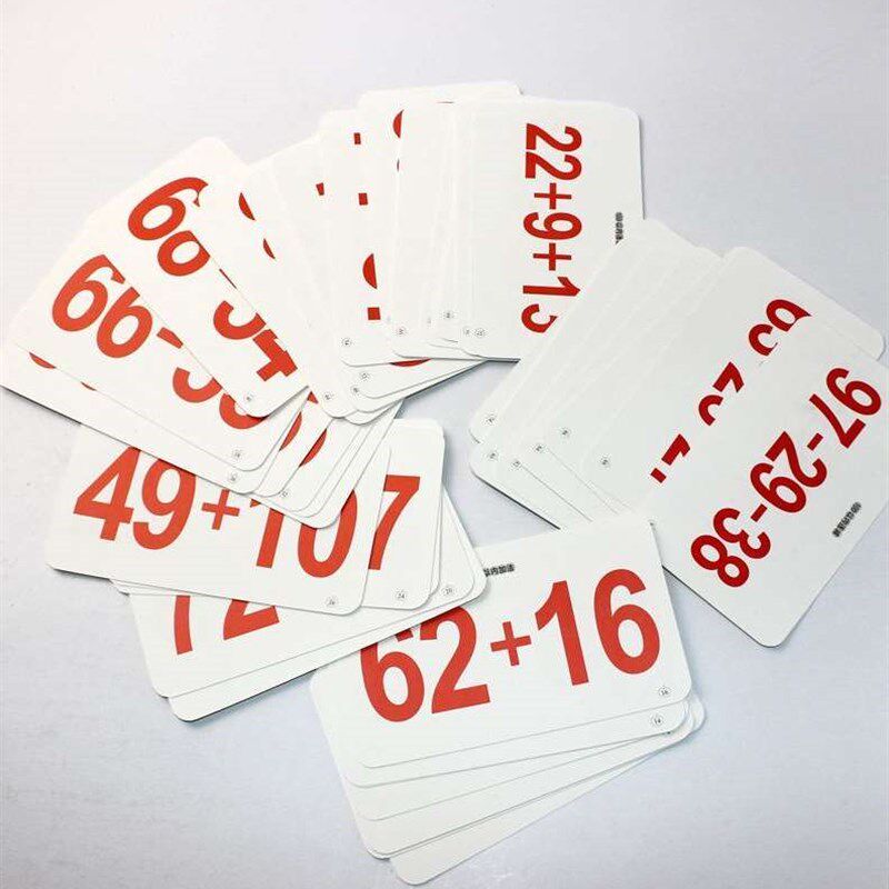 Oral calculation card less than 100 questions in Grade 1