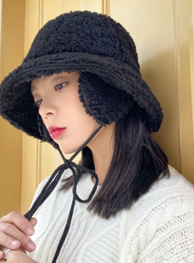 New Women Winter Ear Protection Faux Fur Bucket Hat Ear Prot